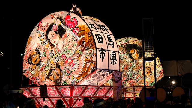 One of the floats featured in the popular Aomori Festival