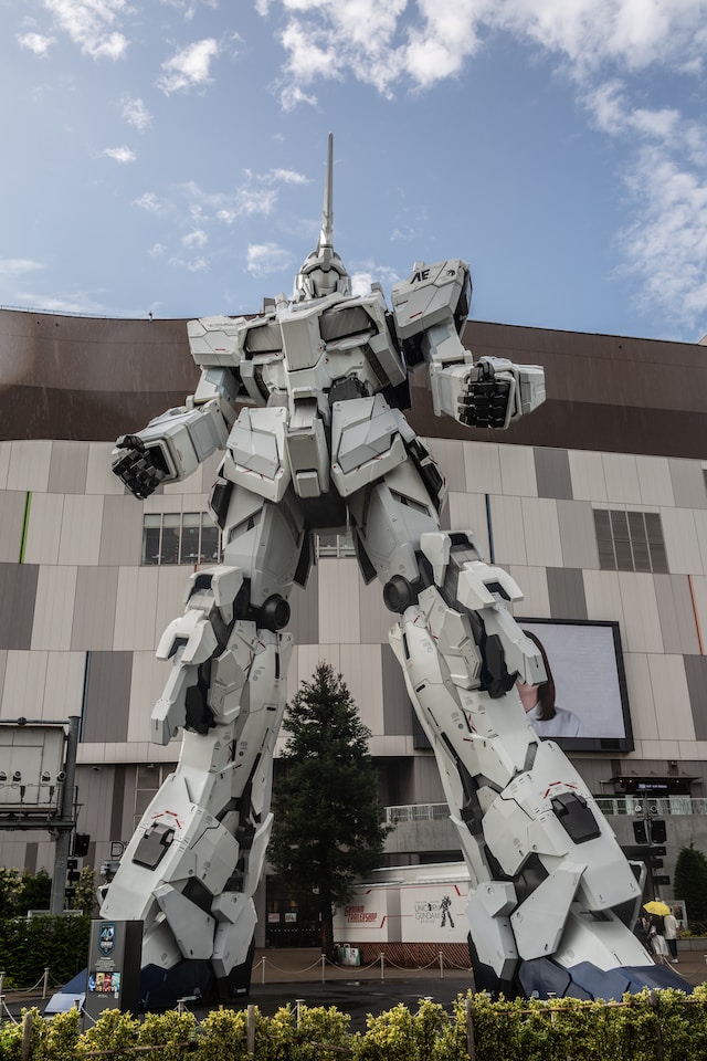 The Gundam statue in Odaiba