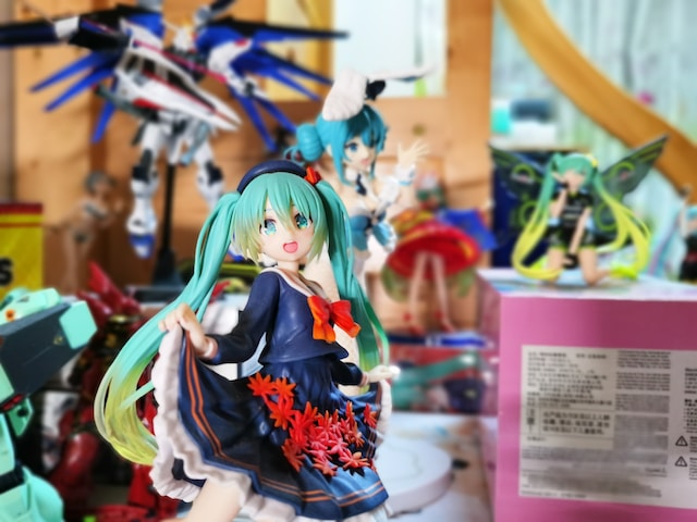 A Hatsune Miku action figure